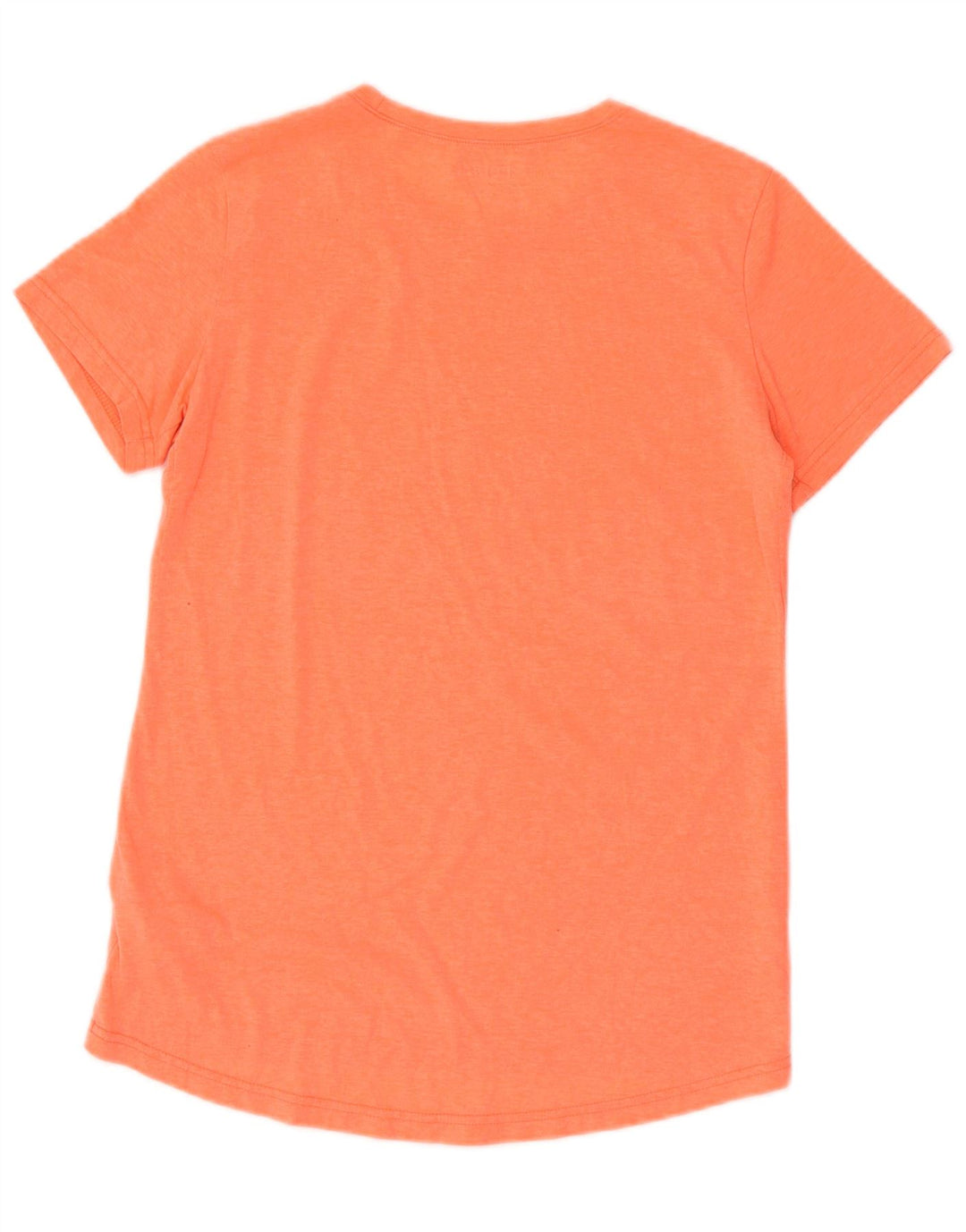 Camiseta feminina REEBOK UK 12 poliéster manchado laranja médio