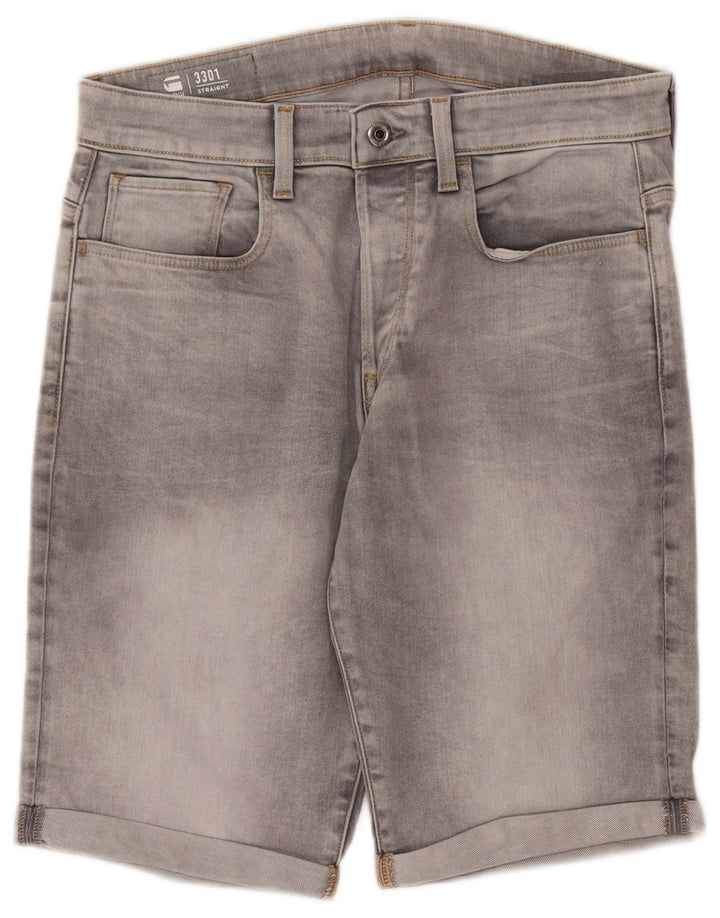 Shorts jeans masculino G-Star 3301 W31 algodão cinza médio