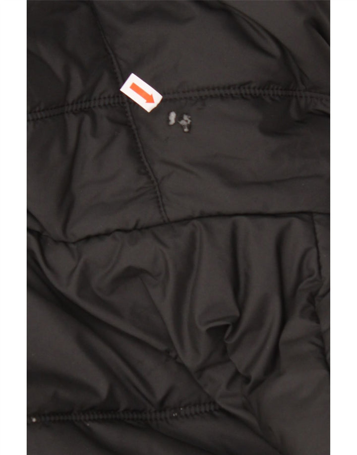 Jaqueta masculina acolchoada com capuz JACK WOLFSKIN UK 40 poliéster preto médio