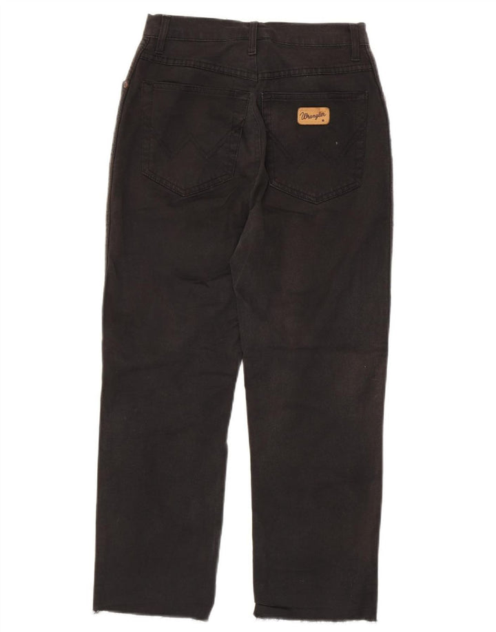 WRANGLER Womens Paula Cropped Jeans W29 L24 Black Cotton