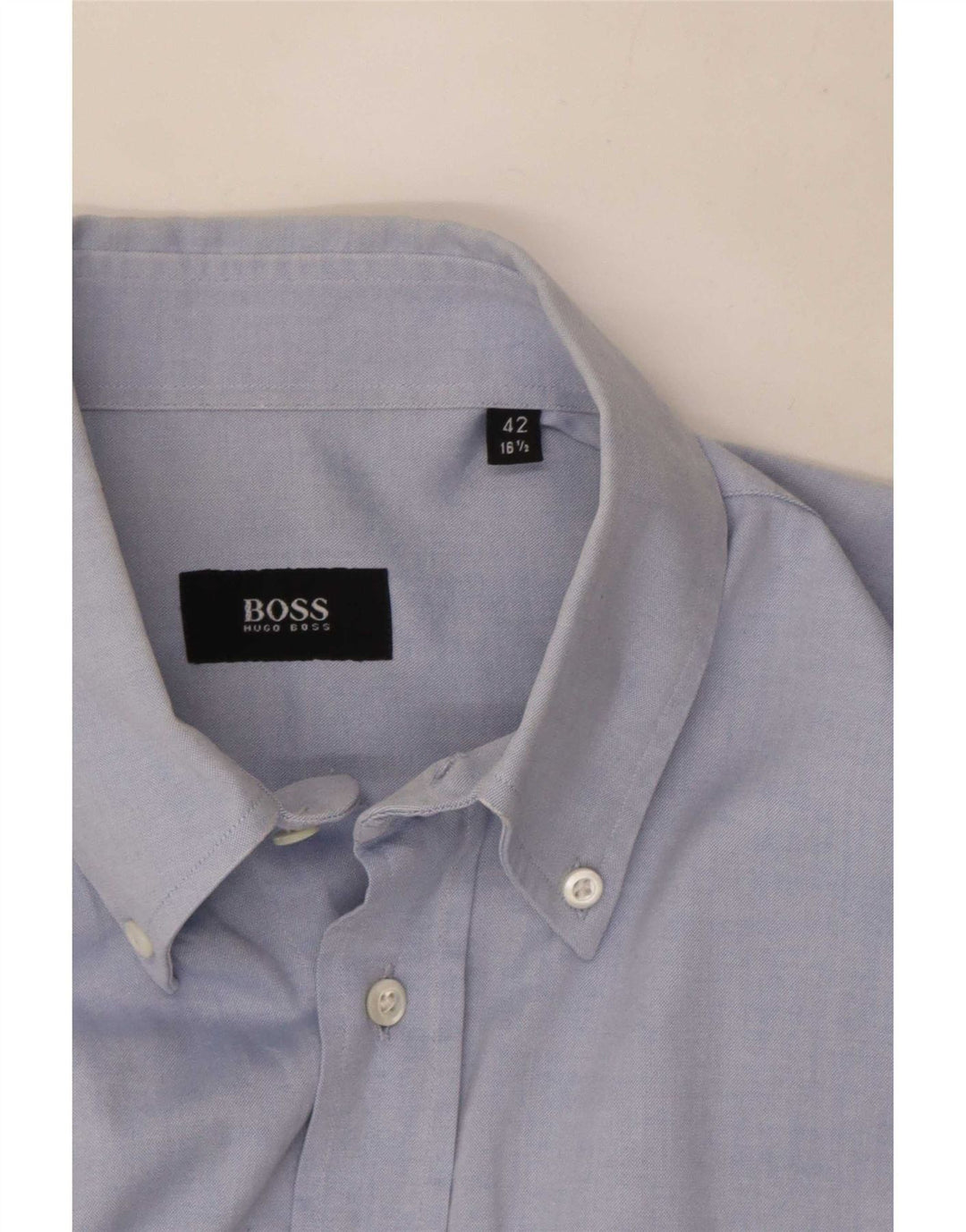 Camisa masculina Hugo Boss tamanho 42 16 1/2 grande azul