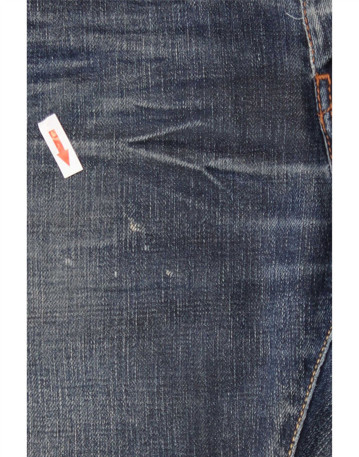 Tommy Hilfiger Masculino Regular Fit Bootcut Jeans W36 L34 Azul Algodão