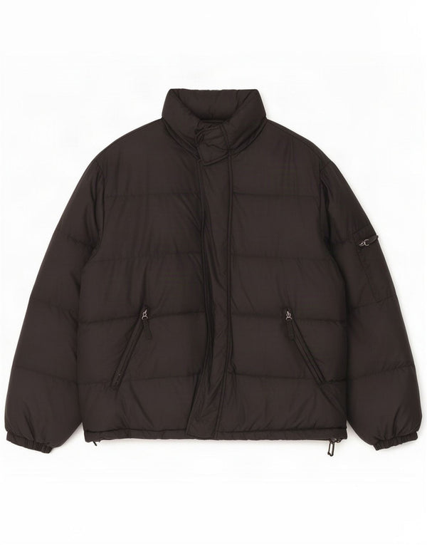 Jaqueta acolchoada masculina vintage IT 50 XL poliamida preta