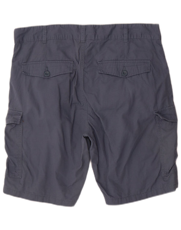 Shorts cargo masculino Mountain Warehouse W36 grande algodão azul