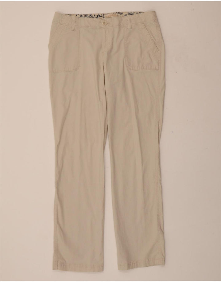 EDDIE BAUER Womens Straight Chino Trousers W34 L33 Beige Cotton Vintage Eddie Bauer and Second-Hand Eddie Bauer from Messina Hembry 