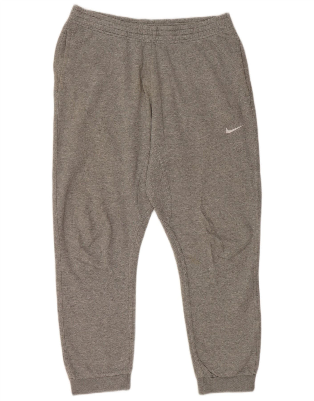 Calça de treino masculina Nike joggers grande algodão manchado cinza