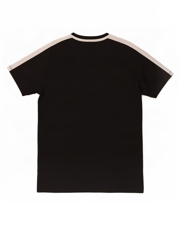 Camiseta masculina Nike Dri Fit Top médio preto colorblock poliéster