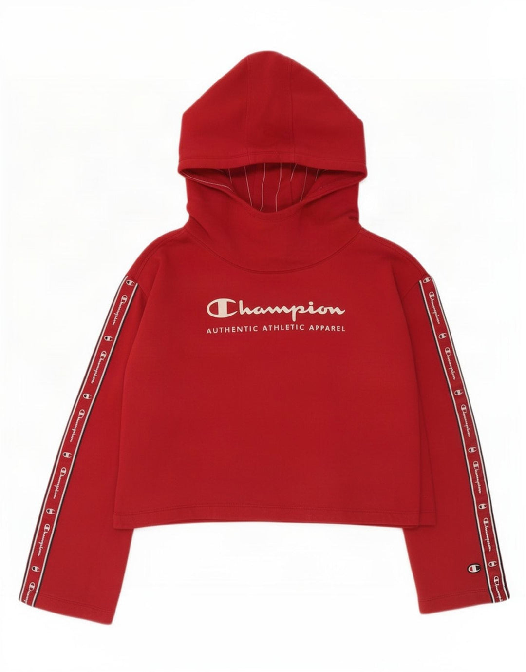Champion moletom feminino cropped com capuz UK 14 médio vermelho