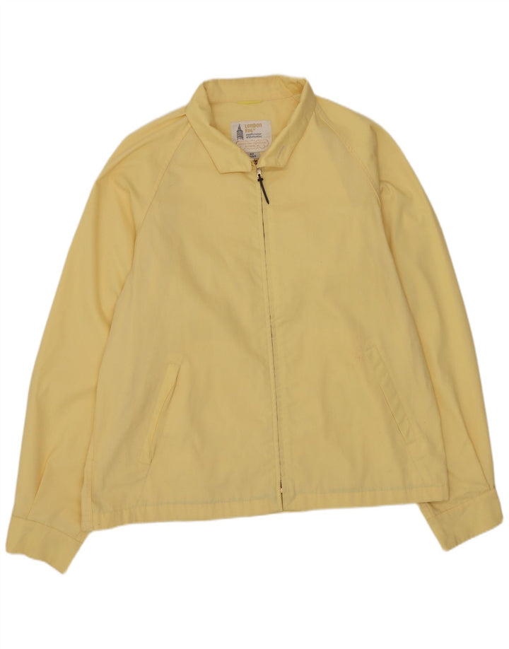 Jaqueta bomber masculina LONDON FOG UK 42 XL algodão amarelo