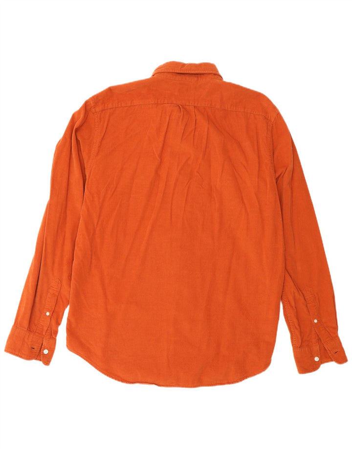 J. Crew Camisa Masculina Classic Fit Algodão Laranja Médio