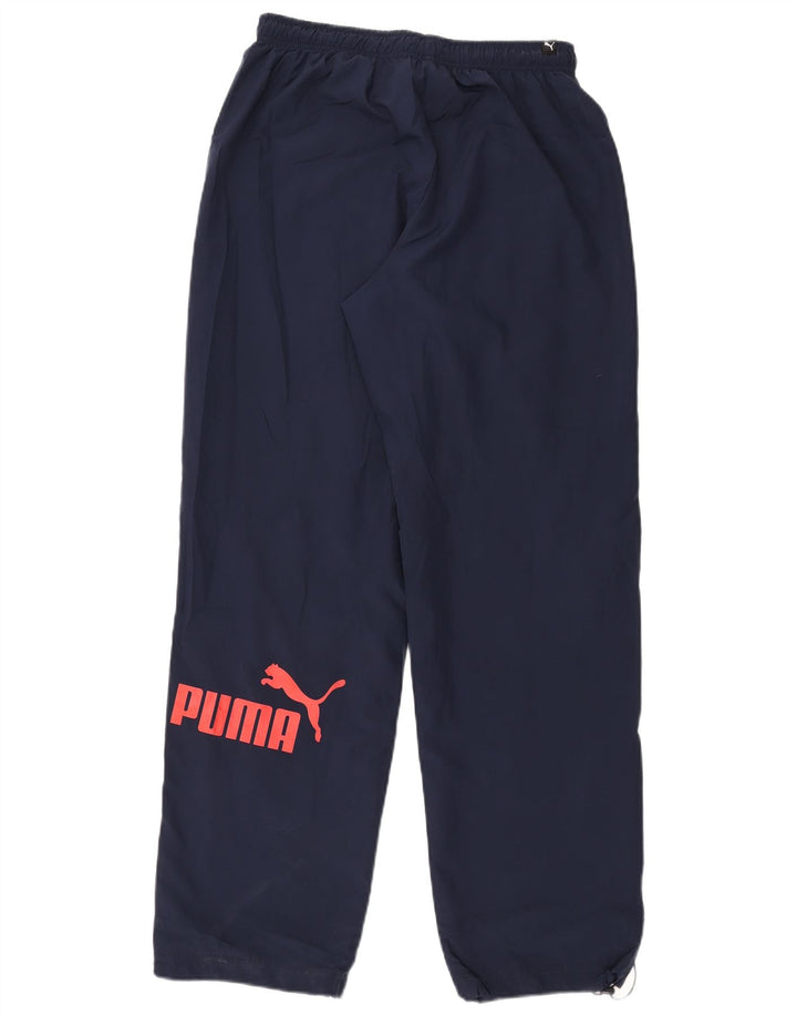 Calça de treino masculina Puma Graphic azul marinho médio