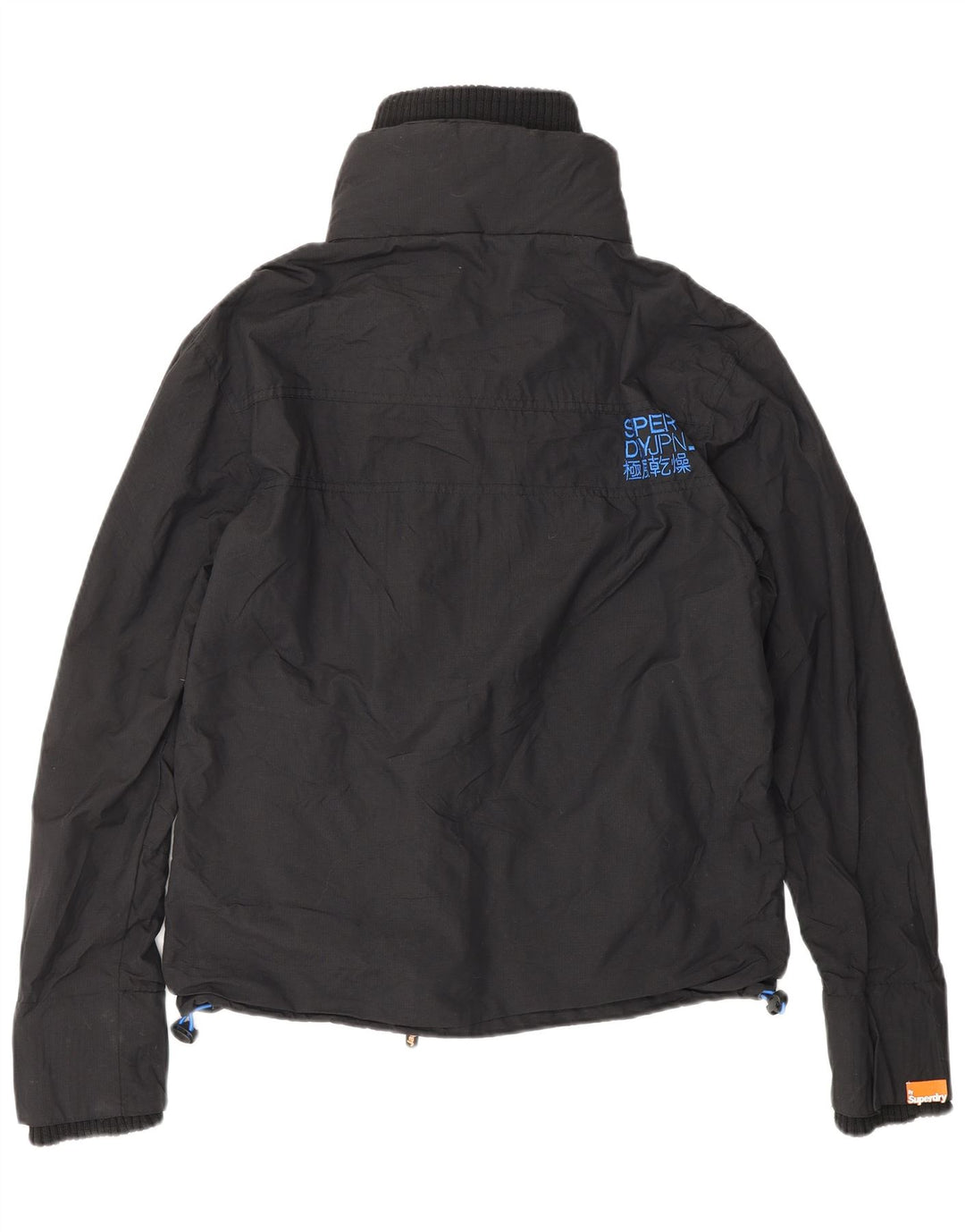Jaqueta corta-vento feminina SUPERDRY The Windcheater UK 14 médio preto