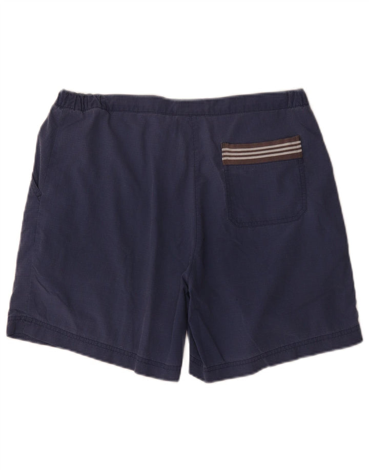 Adidas Womens Chino Shorts UK 12 Médio W32 Azul Marinho Poliamida