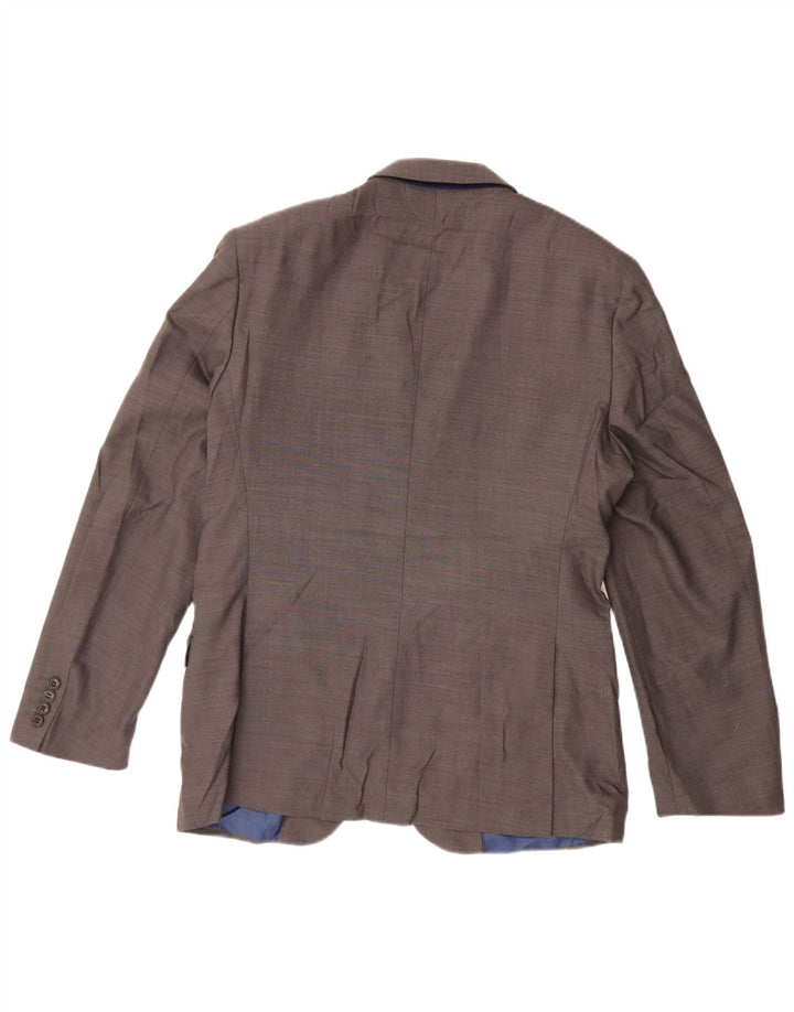 Jaqueta blazer masculina MARKS & SPENCER sob medida com 2 botões Reino Unido 38 cinza médio