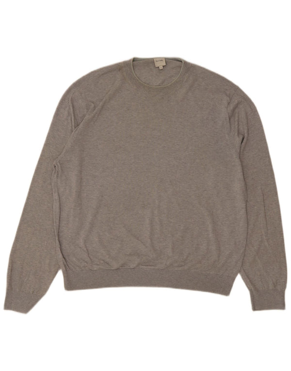 Suéter masculino Paul Smith com gola redonda 2XL algodão cinza