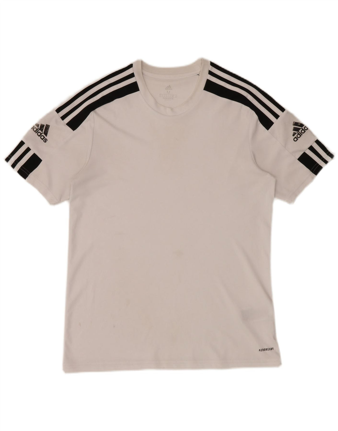 Adidas Mens Aeroready Camiseta Top Médio Branco Colourblock Poliéster