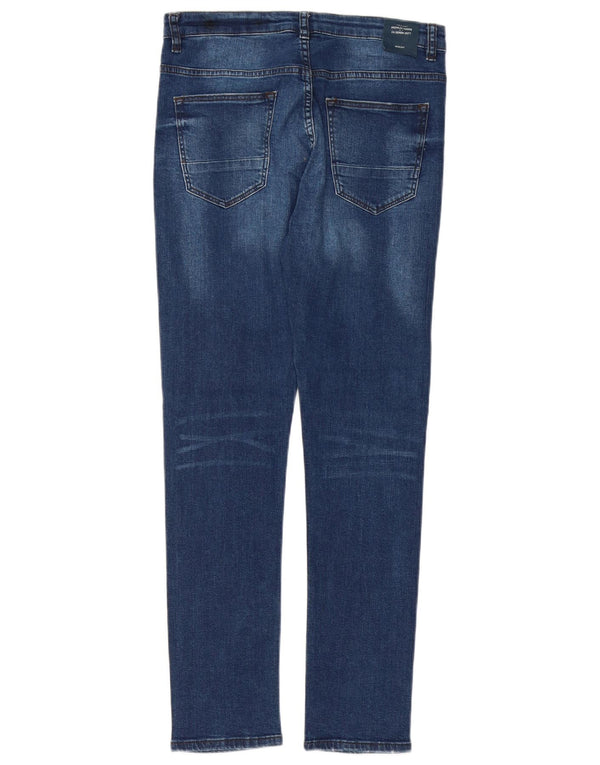 Zara Boys Jeans Slim 13-14 Anos W28 L29 Azul Algodão