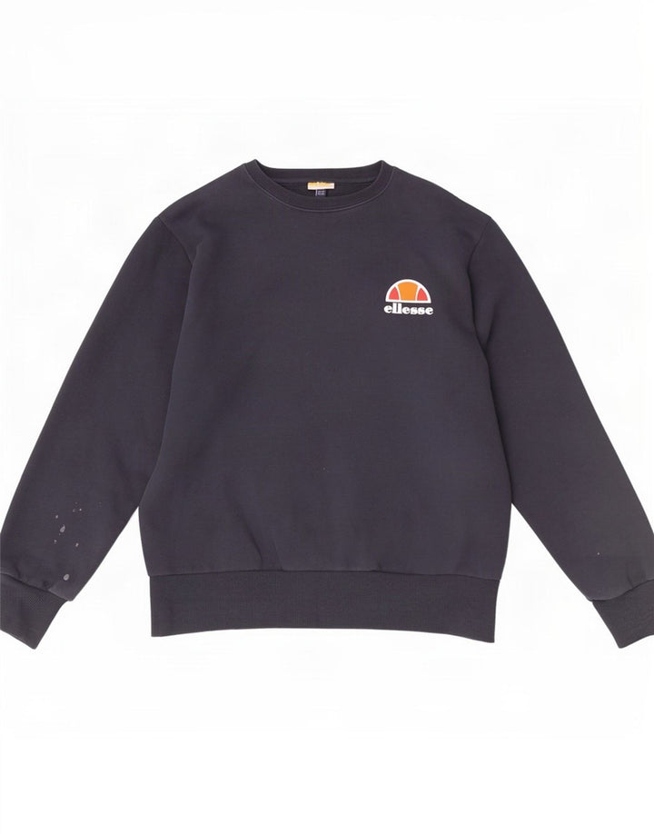 Ellesse moletom masculino jumper médio azul marinho algodão