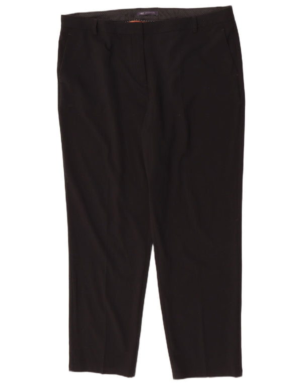 Calça casual justa feminina Marks & Spencer Reino Unido 18 XL W38 L29 preta