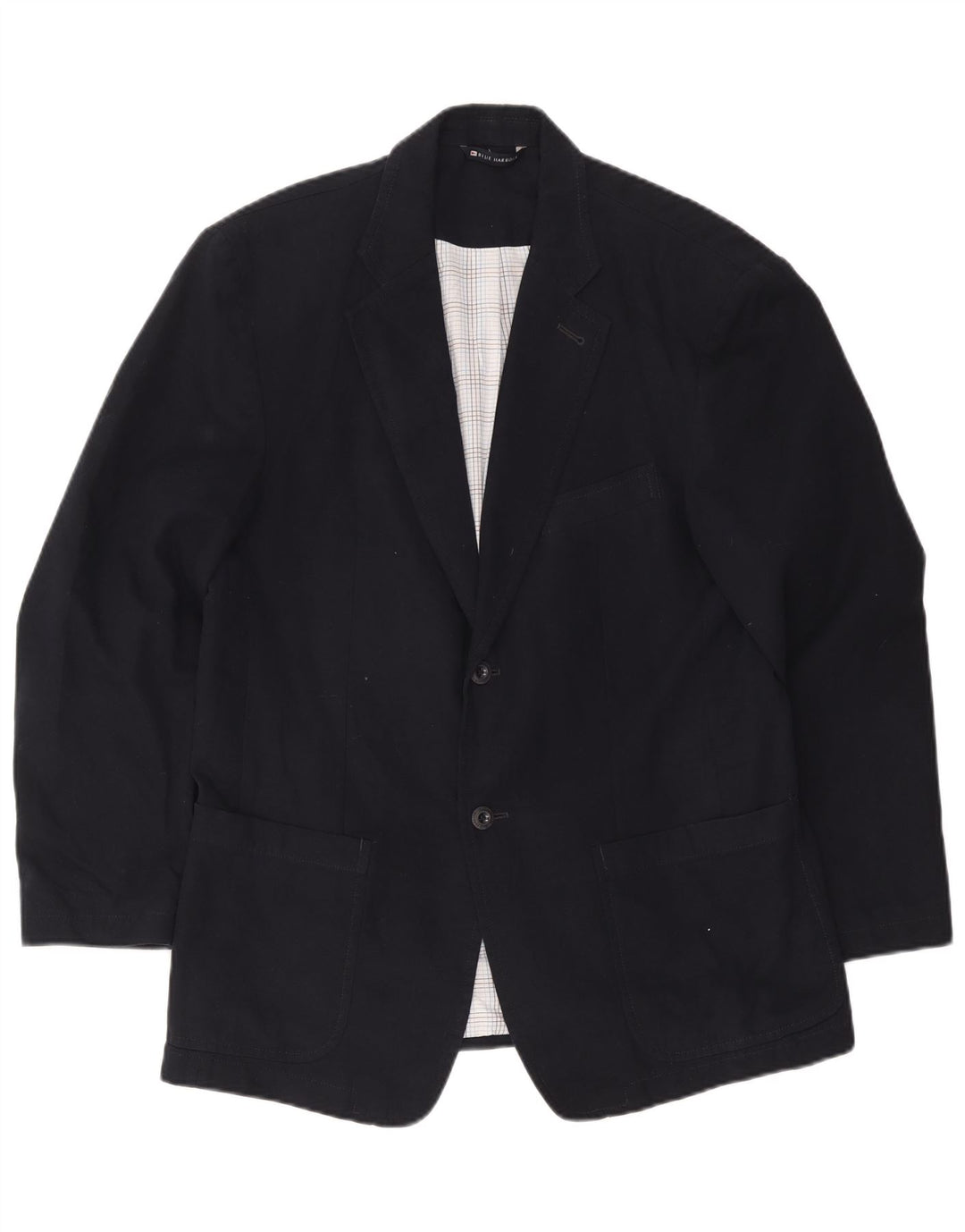 Jaqueta blazer masculina de 2 botões Marks & Spencer Reino Unido 38/40 azul marinho médio