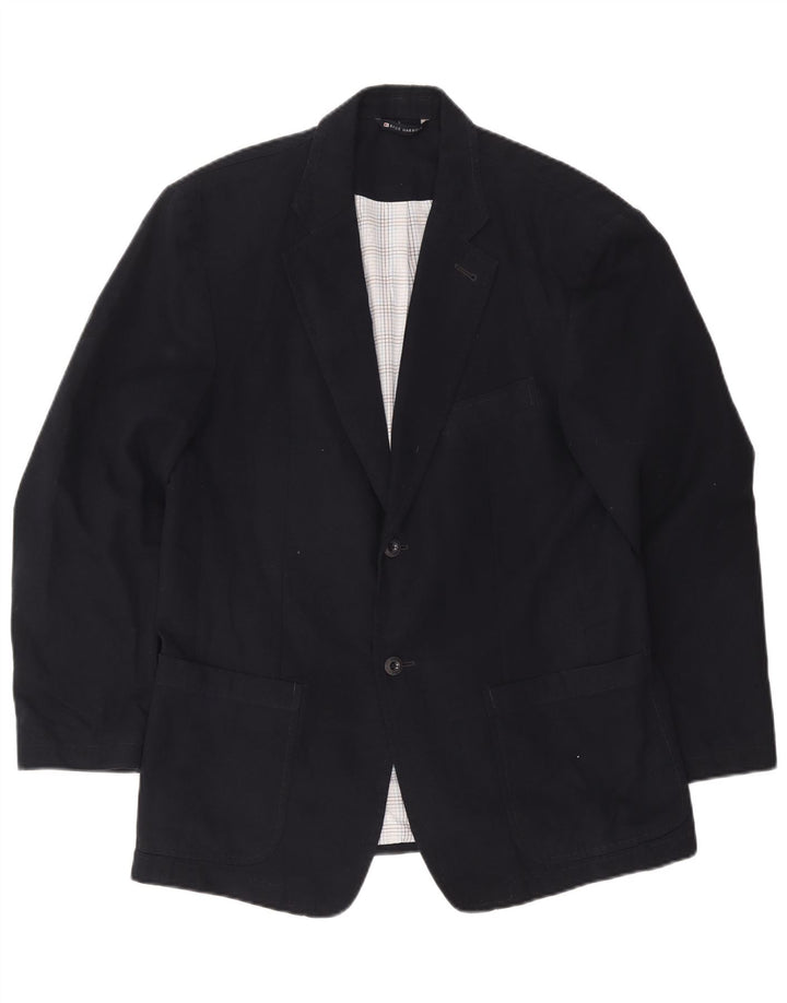 Jaqueta blazer masculina de 2 botões Marks & Spencer Reino Unido 38/40 azul marinho médio