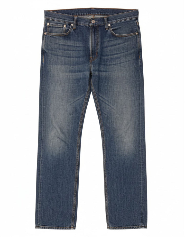 LEVI'S Masculino 751 Straight Jeans W38 L31 Azul Algodão