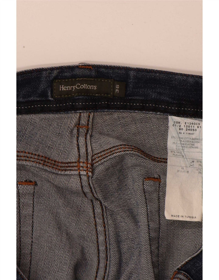 Calça jeans reta masculina Henry Cottons W36 L32 algodão azul