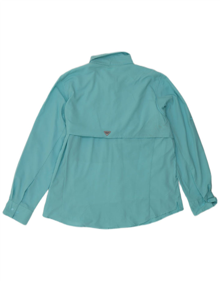 Camisa Columbia Mulher UK 18 XL Turquesa Poliéster