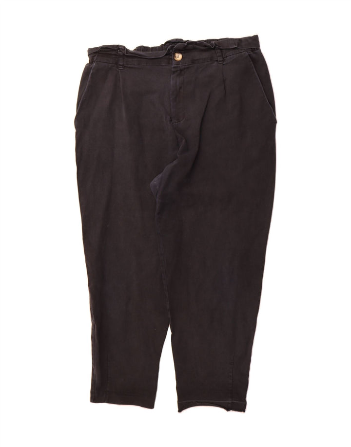 ZARA Womens Slim Chino Trousers 2XL W38 L25 Black Vintage Zara and Second-Hand Zara from Messina Hembry 