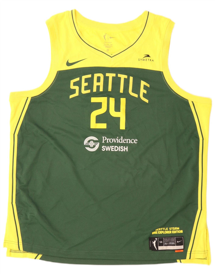 Colete gráfico Nike masculino Seattle Top 2XL verde colorblock poliéster