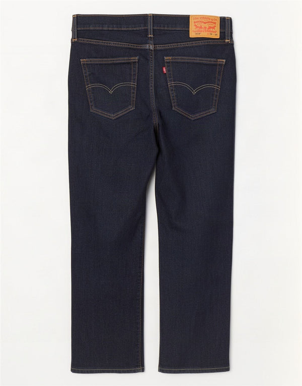 Levi's Masculino 514 Straight Jeans W33 L27 Azul Marinho Algodão