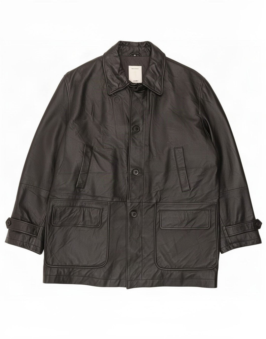 Jaqueta de couro masculina Conbipel IT 54 XL preta