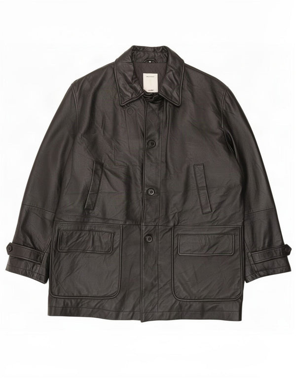 Jaqueta de couro masculina Conbipel IT 54 XL preta