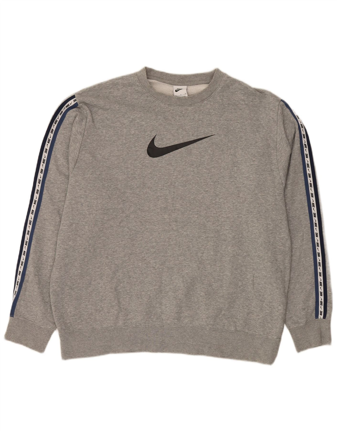 NIKE Mens Graphic Moletom Jumper XL Cinza Algodão