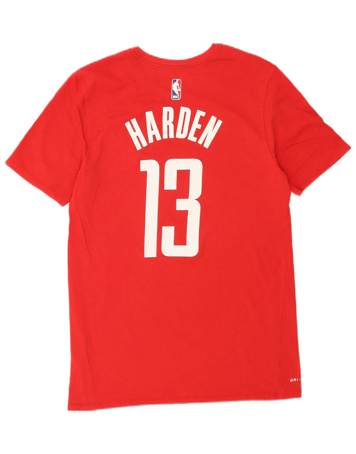 Camiseta Nike masculina Houston Rockets gráfica top médio algodão vermelho
