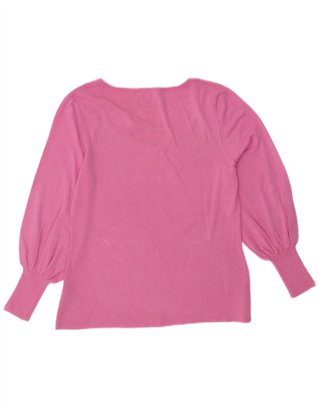 Suéter feminino MONSOON com decote em V Reino Unido 18 XL viscose rosa