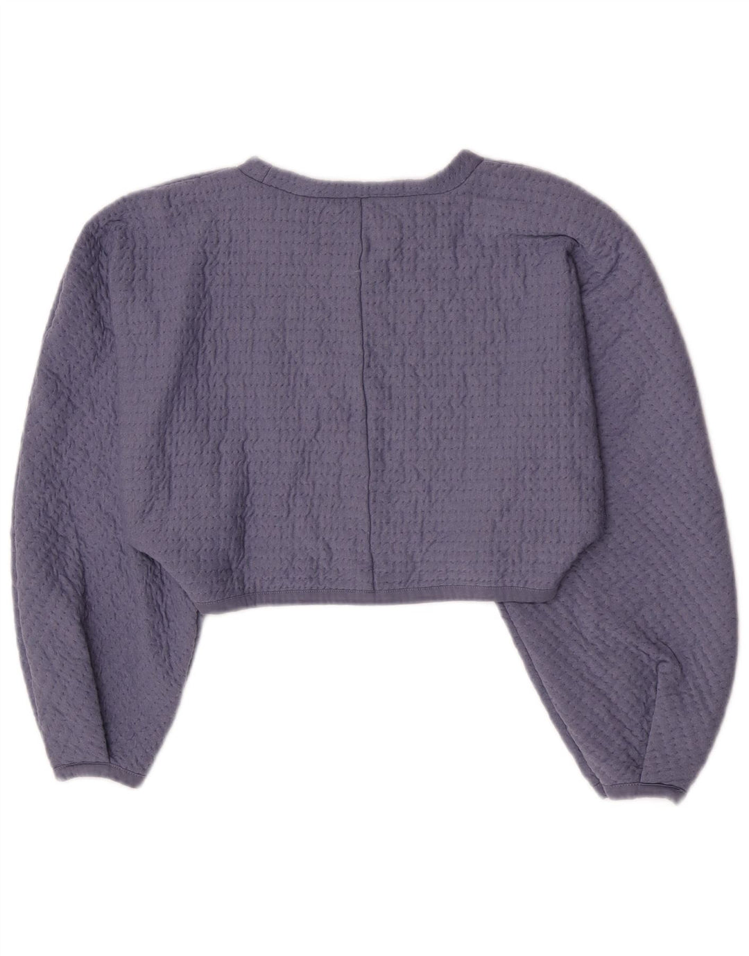 Zara Blusa Crop Feminina Top Reino Unido 14 Grande Roxo