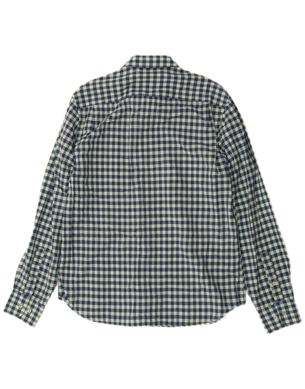 Camisa masculina Massimo Dutti grande verde guingão