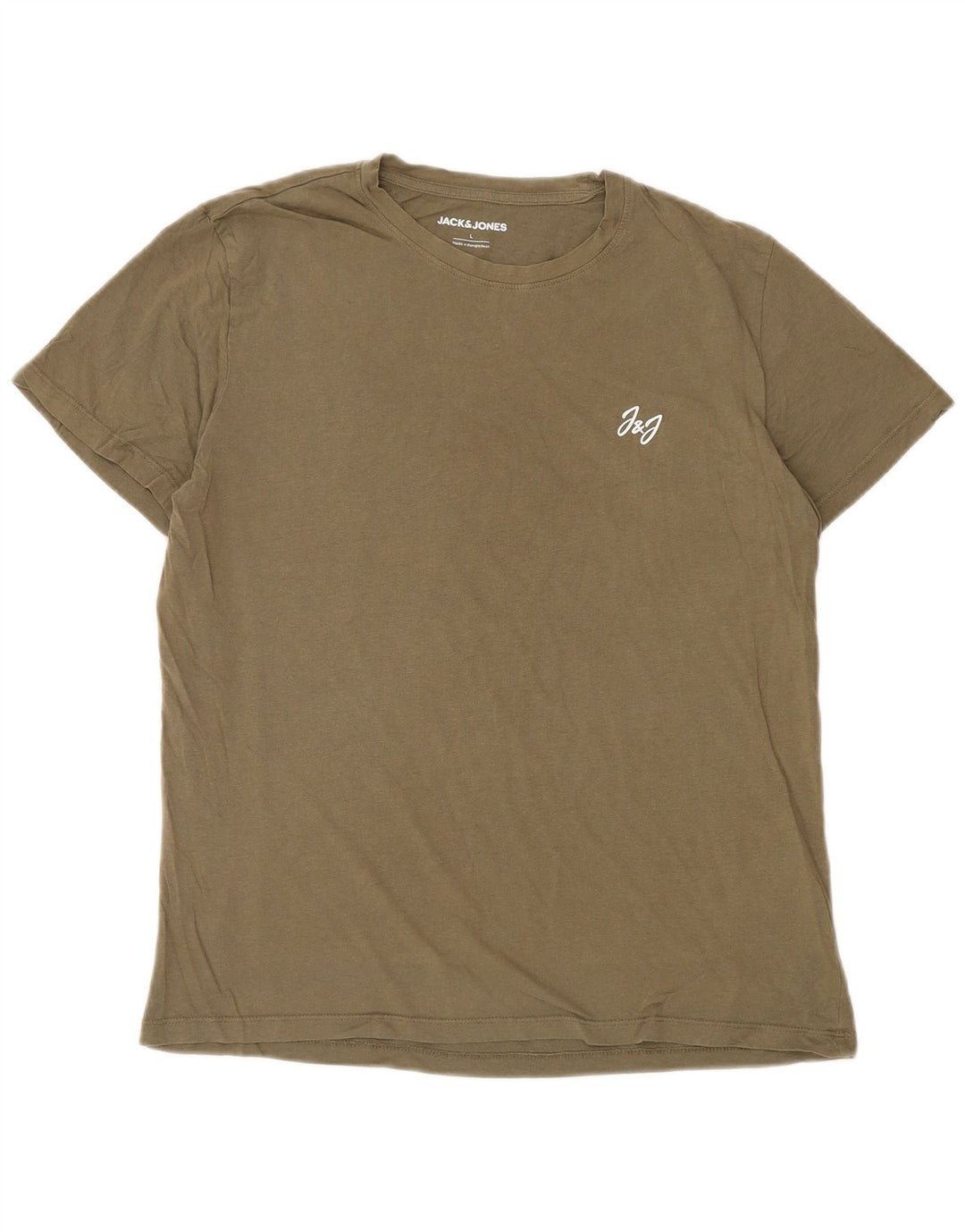 Camiseta masculina JACK & JONES grande algodão verde