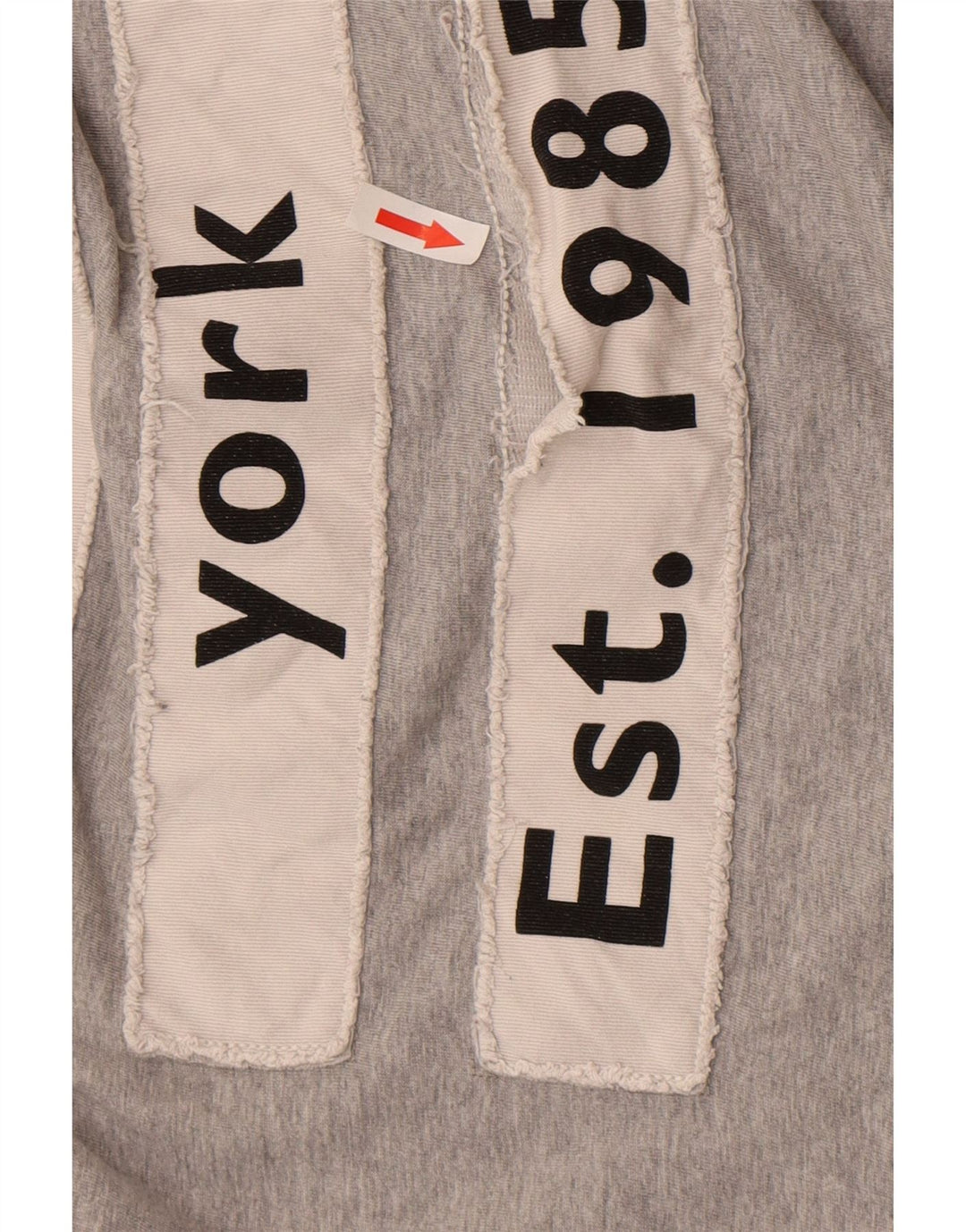 Camiseta feminina Tommy Hilfiger com estampa gráfica UK 16 grande algodão cinza