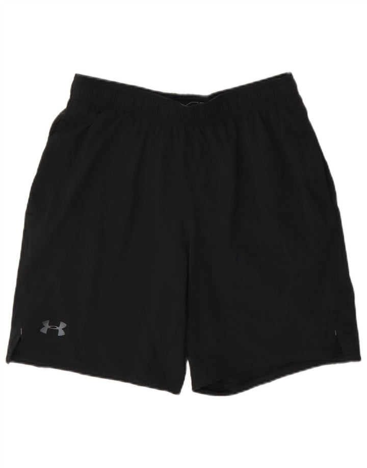 Shorts esportivos masculinos Under Armour Heat Gear médio azul marinho