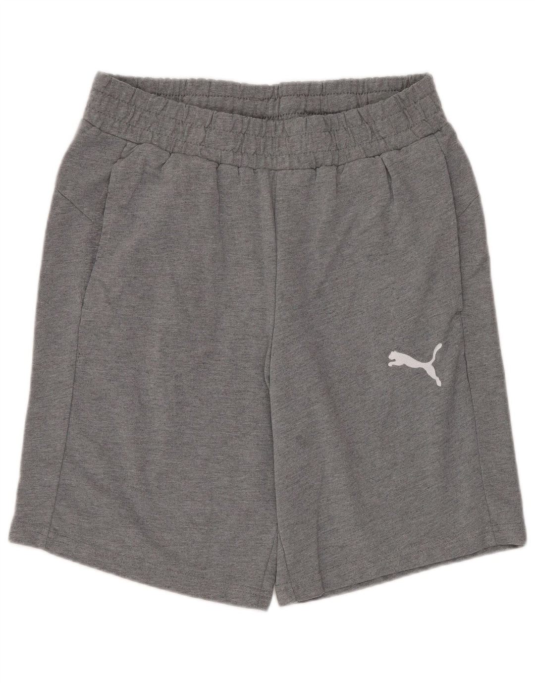 Shorts esportivos masculinos Puma médio cinza algodão