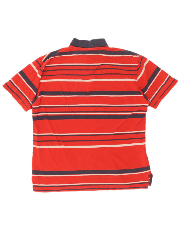 Camisa polo masculina de rugby Gant 2XL algodão listrado vermelho