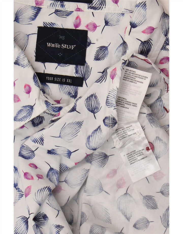 Camisa masculina White Stuff 2XL algodão floral