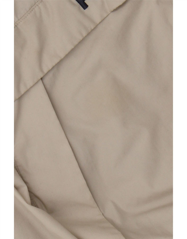 Jaqueta Kickers Mens Graphic Hooded Anorak UK 40 Grande Poliéster Bege