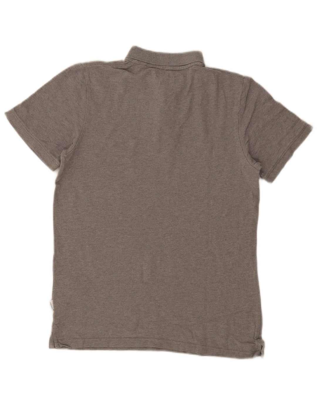 Camisa polo masculina Jack & Jones pequena cinza algodão