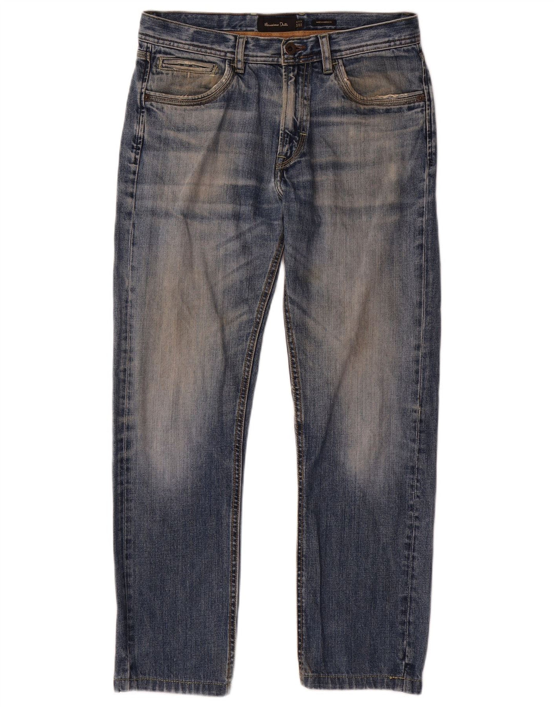 Jeans reto masculino Massimo Dutti EU 40 médio W31 L28 azul