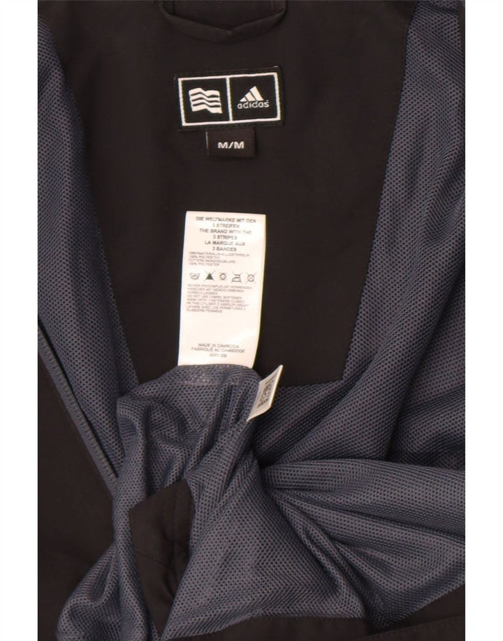 Adidas Mens Clima Proof Tracksuit Top Jaqueta Médio Preto Colorblock