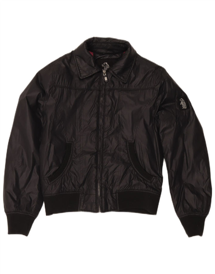 Jaqueta bomber feminina Refrigue UK 14 médio preto nylon