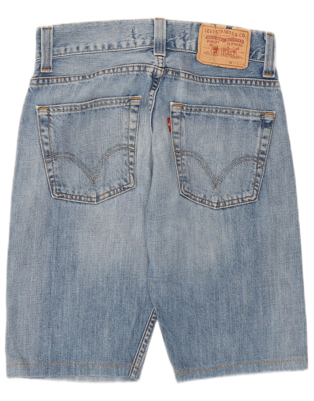 Shorts jeans feminino LEVI'S 506 Standard Fit W28 azul médio